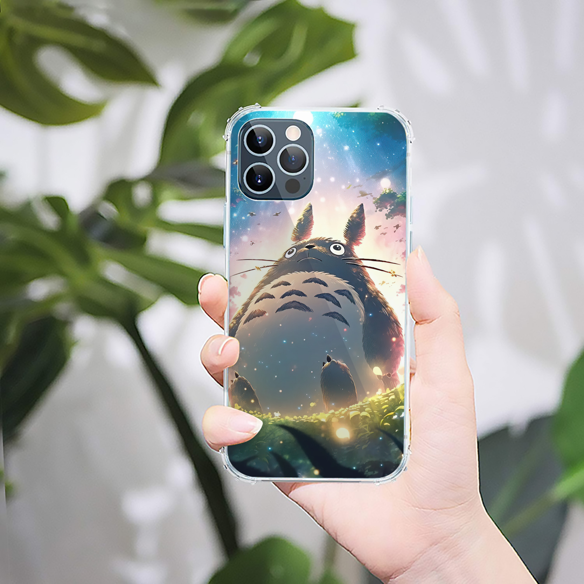 （画像用） となりのトトロ 草壁メイ 草壁サツキ My Neighbor Totoro Satsuki Kusakabe Mei Kusakabe 【iPhone 12シリーズ対応】透明スマホケース（クリアソフトケース）